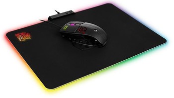 RGB幻彩、优化跟踪：Tt esports 斗龙 发布 DRACONEM RGB Cloth Edition“圣龙鳞” 幻彩布质鼠标垫