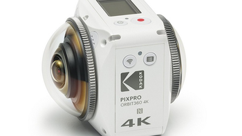 户外运动拍摄好帮手：Kodak 柯达 推出 Pixpro Orbit 360 4K全景相机