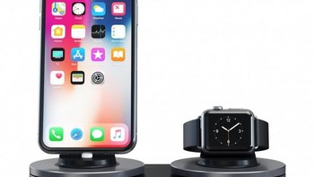 #CES2018新品速递#以假乱真的“无线”充电方案：SATECHI 推出 iPhone、Apple Watch双充电基座