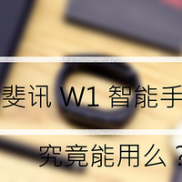 更像是个半成品？PHICOMM 斐讯 W1 智能运动手环 开箱