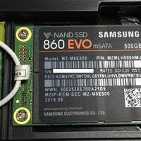 为旧笔记本续命——评三星860EVO mSATA 500G SSD硬盘