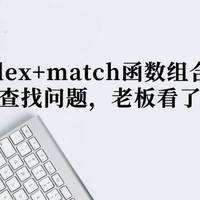 index+match函数组合，解决精准查找问题，老板看了很满意！