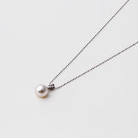 【预售两周发货】Maria8.5mm阿古屋珍珠吊坠S925银质项链白色