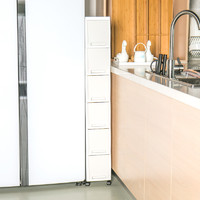 超窄夹缝置物架厨房冰箱18cm缝隙床边窄柜卫生间抽屉式夹缝收纳柜