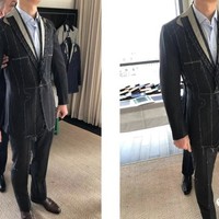 Huntsman Bespoke（三）：Grey Stripe Flannel Suit上