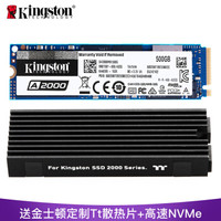 金士顿(Kingston)500GBSSD固态硬盘M.2接口(NVMe协议)A2000系列