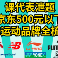 618课代表泄题， 京东体育500元以下30+品牌优惠提前全梳理