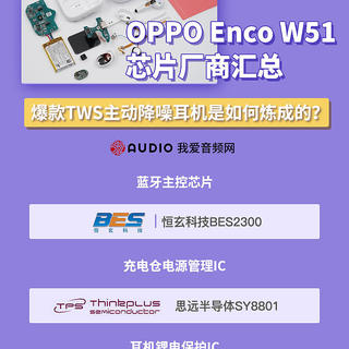 oppo enco w51芯片厂商汇总,爆款tws主动降噪耳机