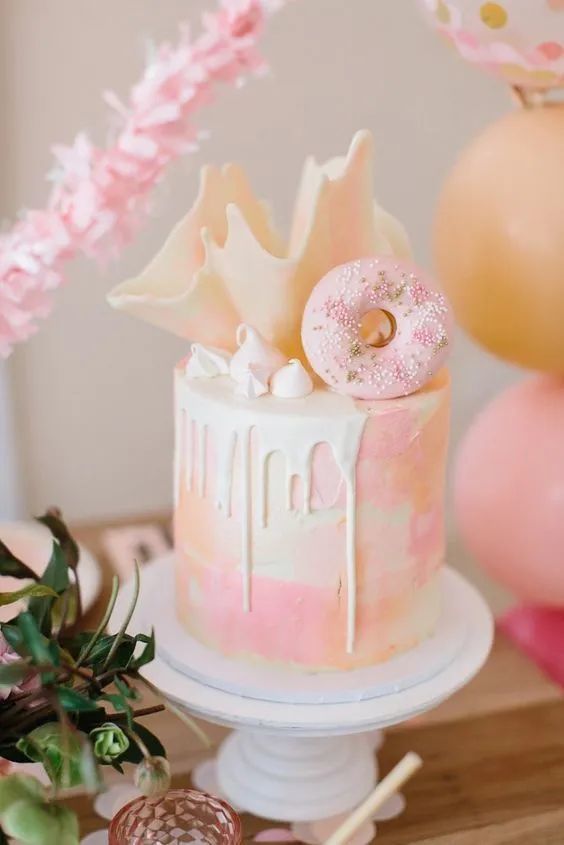 生日蛋糕这样点缀装饰甜甜圈自带吸客能力卖的就是好