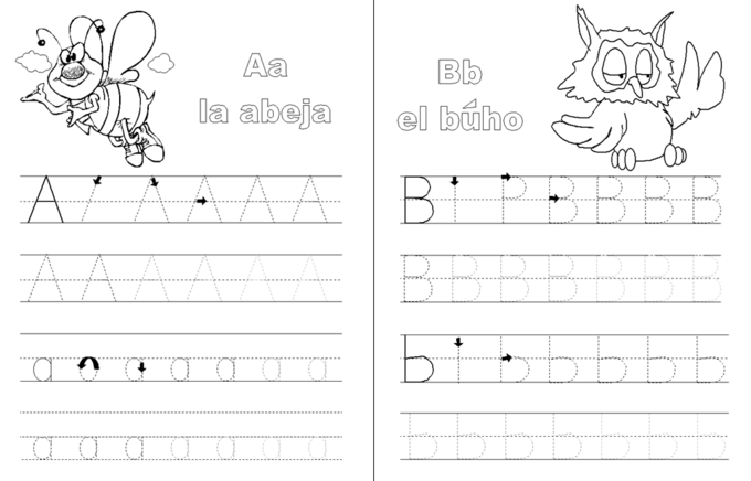 【打印素材】26个字母的描红,学字母用起来!