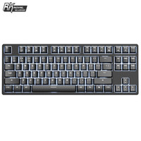 RKB987机械键盘有线/无线蓝牙游戏键盘87键PBT键帽双模手机IPAD平板台式机笔记本电脑键盘白光黑色樱桃红轴