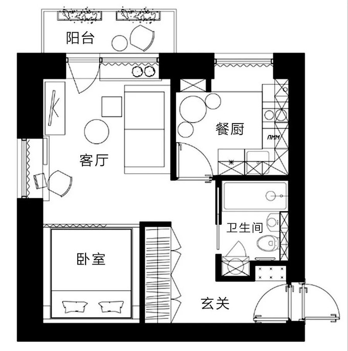 30㎡小户型变态设计5套逆天扩容的装修案例榨出大衣柜与工作室蜗居住