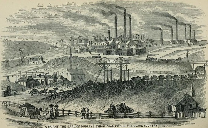 工业革命时代的大黑烟囱丨wikipedia