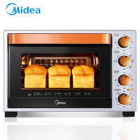 美的（Midea）T3-L324D二代家用多功能电烤箱32升大容积上下独立控温搪瓷易清洁内胆双层隔热门
