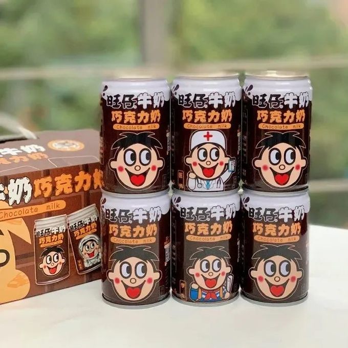 近日,旺仔牛奶推出巧克力奶.