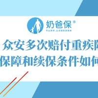 众安多次赔付重疾险，虽然只保一年，但可以免健康告知续保！