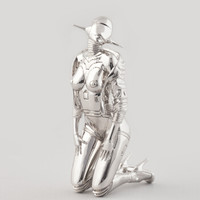 日本纯银空山基雕塑雕像模型性感女机器人赛博朋克潮流桌面摆件公仔16cm*7cm树脂大型