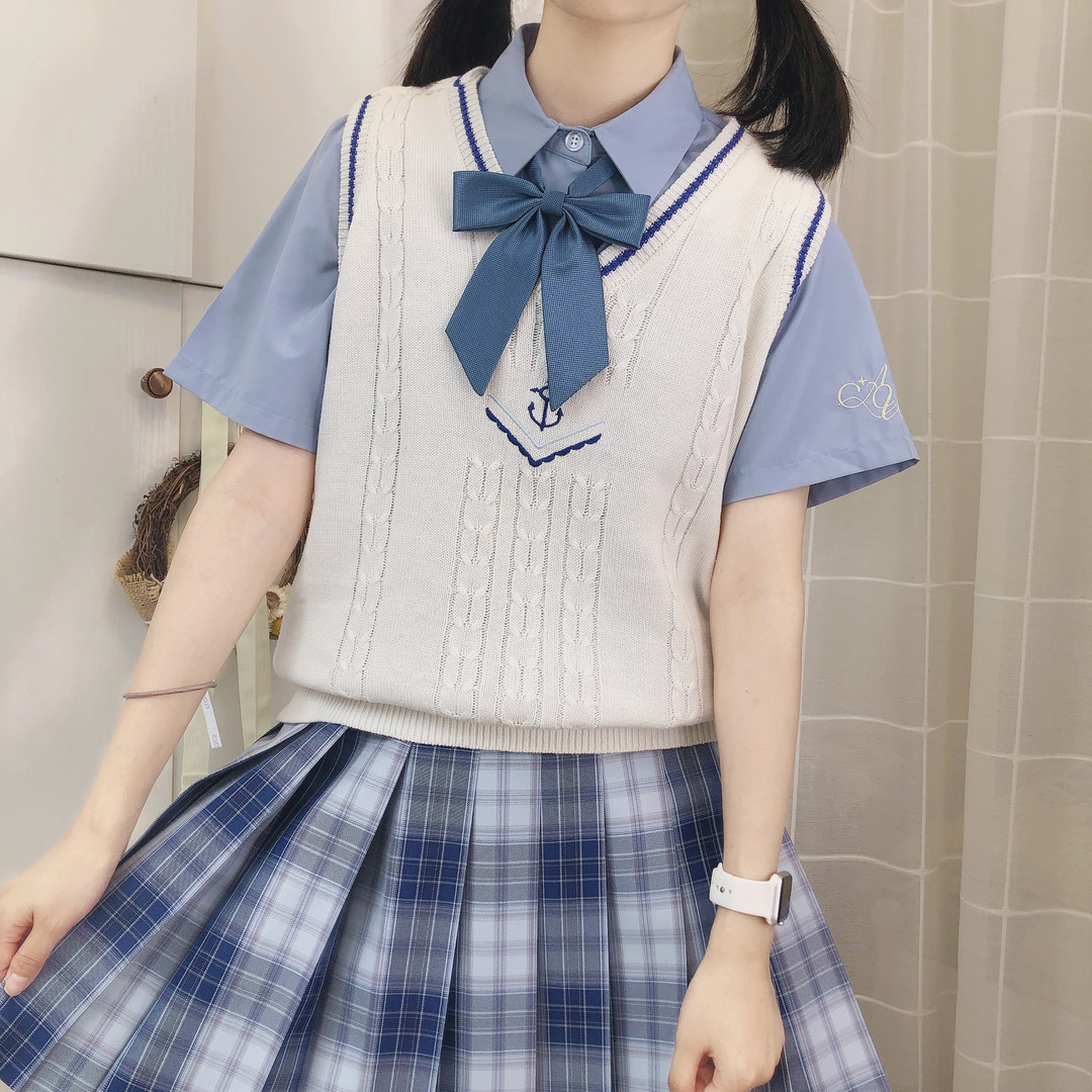【银河】沉溺深海现货掉落10月5日中午12点蓝格jk原创制服裙