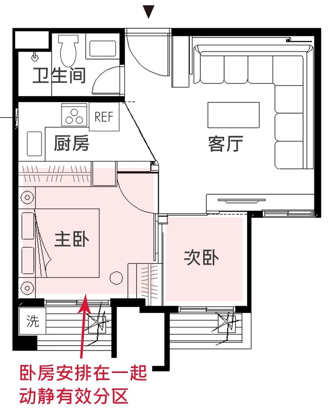 40㎡小户型扩容攻略:多榨一室 变态收纳,格局显大三倍