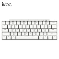 ikbcW无线系列机械键盘德国原厂cherry樱桃轴办公键盘W200mini白色红轴-无线2.4G-61键