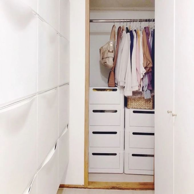 韩国主妇衣柜整齐得丧心病狂科学化收纳折衣技巧大方多塞100件