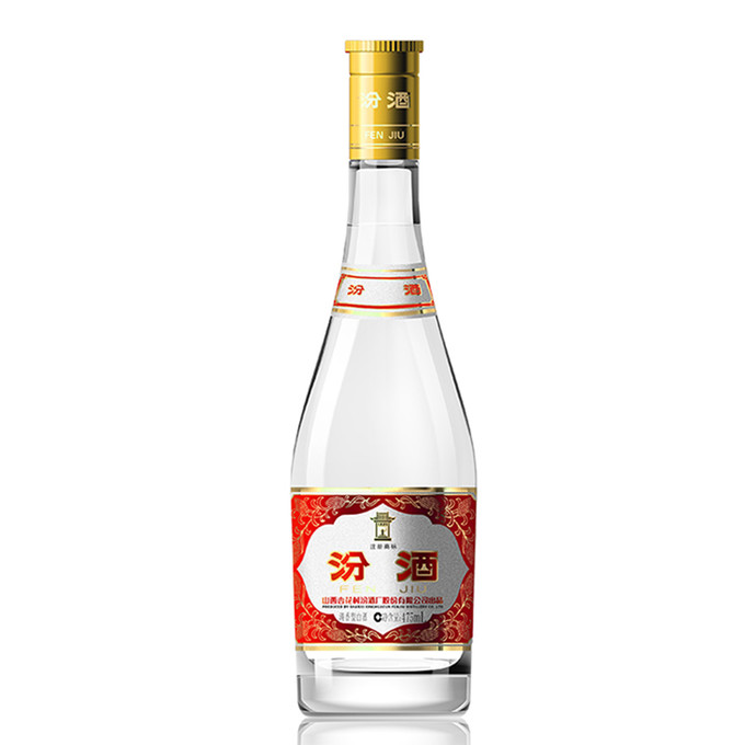 汾酒白酒黄盖玻汾清香型高度白酒53度475ml 汾酒最畅销的一款经典