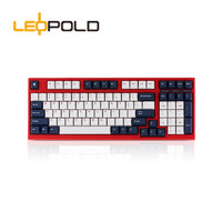 利奥博德LeopoldFC980MPD加厚PBT二色成型键帽98键紧凑型机械键盘FC980MPD红蓝【茶轴】官方标配
