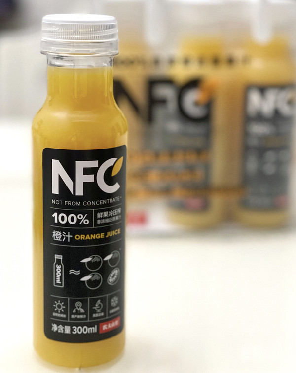 nongfuspring农夫山泉nfc橙汁果汁饮料300ml24瓶