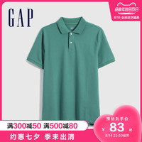Gap男装商务翻领POLO衫7365202021夏季新款短袖T恤男士休闲上衣