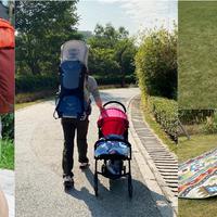 婴儿推车、婴儿背架、野餐垫、俄罗斯方块气垫、奶爸背包—新手奶爸带娃一起嗨