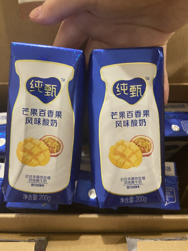 京东plus会员蒙牛纯甄常温风味酸牛奶芒果百香果口味200g16礼盒装