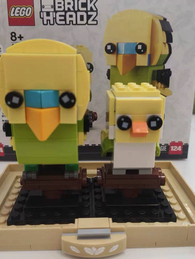 lego乐高brickheadz方头仔系列40443鹦鹉