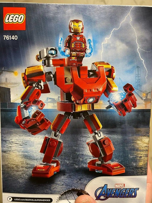 lego乐高积木超级英雄76140钢铁侠机甲男孩儿童玩具