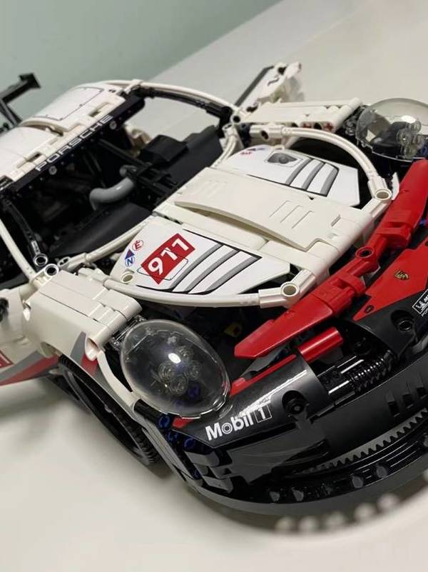 lego乐高积木机械系列42096保时捷911rsr10岁儿童玩具赛车跑车模型