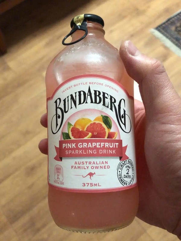 bundaberg宾得宝澳州原装进口宾得宝bundaberg含气葡萄柚汁饮料375ml6