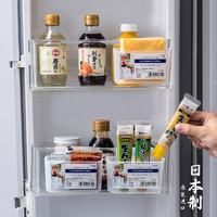 日本进口冰箱酱包收纳盒挂式调料包芥末酱置物架文具小物整理挂架
