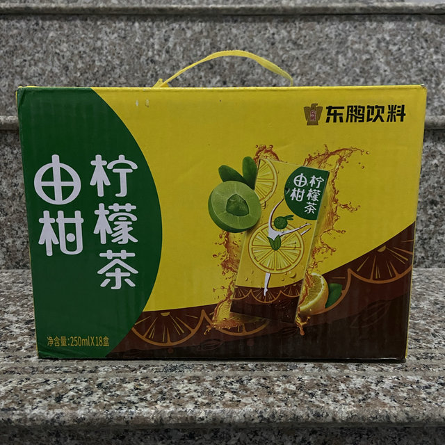 dongpeng东鹏由柑柠檬茶250ml6盒箱柠檬果汁茶饮料果味茶东鹏特饮出品