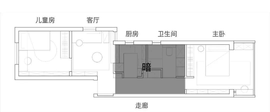 采光差的小黑屋逆袭无主灯软膜天花还有