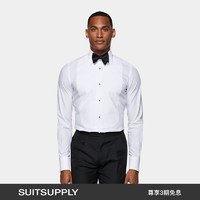 SUITSUPPLY-白色埃及棉标准领男士礼服衬衫