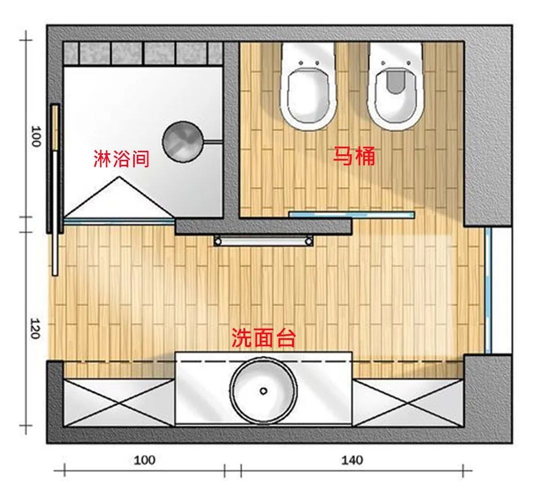 卫生间小到哭2022小户型卫生间都改这样装悬浮设计玻璃隔断来续命