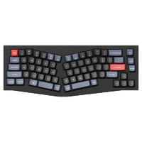 keychronQ8客制化机械键盘Alice布局Gasket设计有线办公键盘cnc铝壳RGB背光Q8-C2普通版黑色青轴