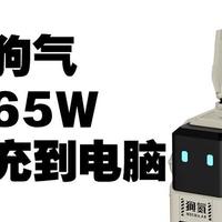 狗里狗气的充电头重力星球（GravaStar） 狗氮A65 PD快充 65W氮化镓三口充电器 