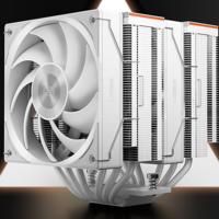 超頻三發布 “臻”RZ620 白色特別版高端散熱器，6熱管雙塔、風扇三擋物理調速