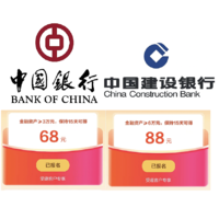 80元还款券！中信几十元立减金！中行1分购！建行3个活动！