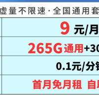 电信星天卡9元295G限时出售|京东售后|品质服务