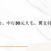 省钱院长 篇四十八：工行3个立减金、中行30元大毛、翼支付18元话费！