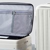 漢客前側開蓋鋁框行李箱 24英寸：一體式設計，帶來舒適旅行箱體驗