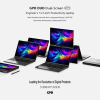 GPD 雙屏變形本新料，外觀終于公開，多種模式，采用35W TDP 處理器