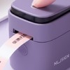 得力（deli）Q3 紫家用便攜式熱敏標簽打印機：便捷生活的得力助手