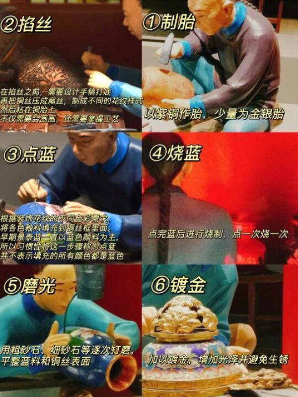 清 銀胎景泰藍杯 二客 共箱 中国 古美術 七宝 掐丝珐琅 小小的～ 清末